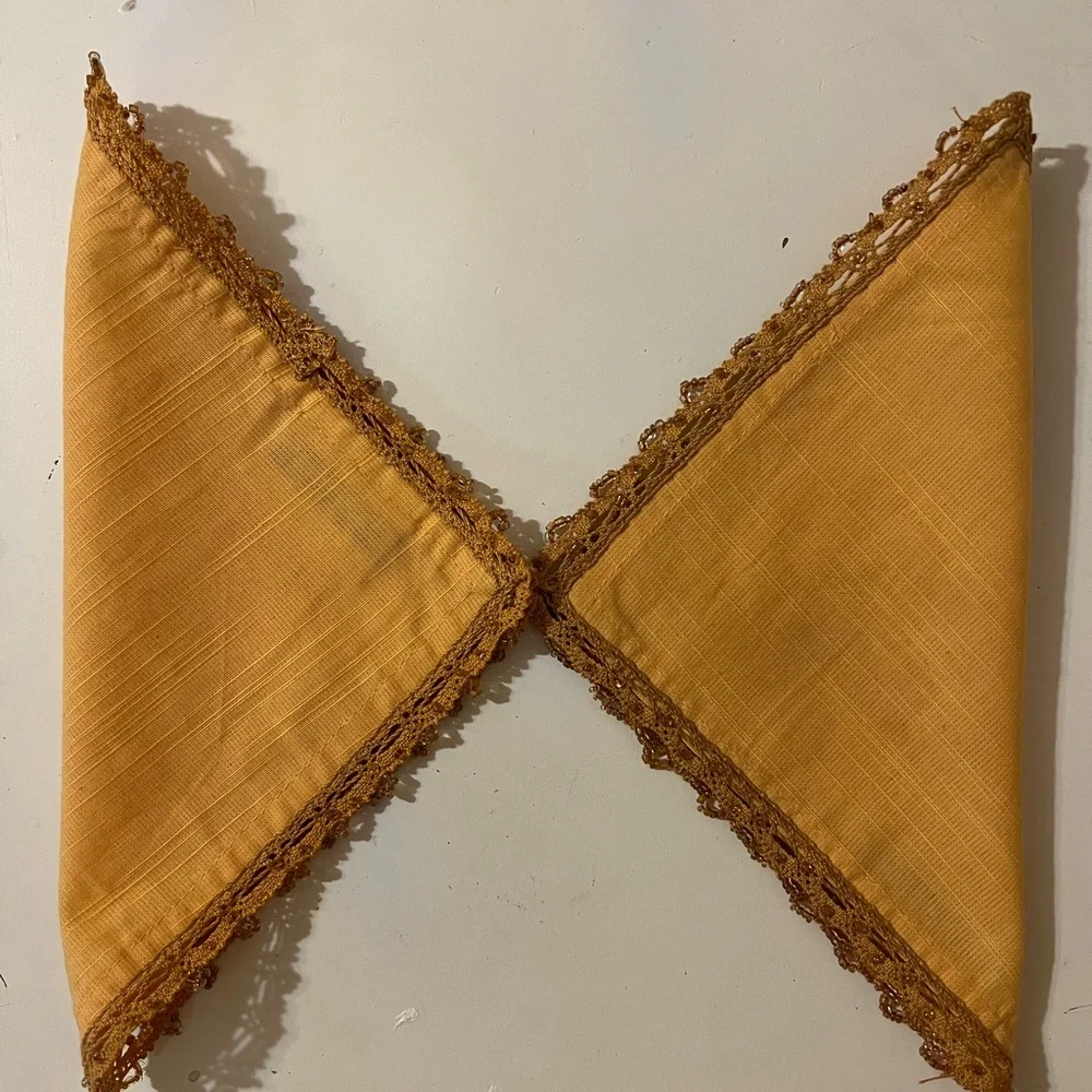 Vintage Beaded Cocktail Napkins